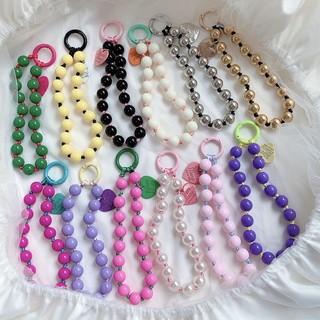 Dây Đeo Điện Thoại Handmade Chuỗi Hạt Gốm Nhiều Màu Chống Thất Lạc