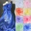 Vải KANGN Organza, Vải tuyn Laser Trong Suốt Mỏng, Trang Trí Vải tuyn Mềm Sáng Bóng Vải Tuyn Cưới