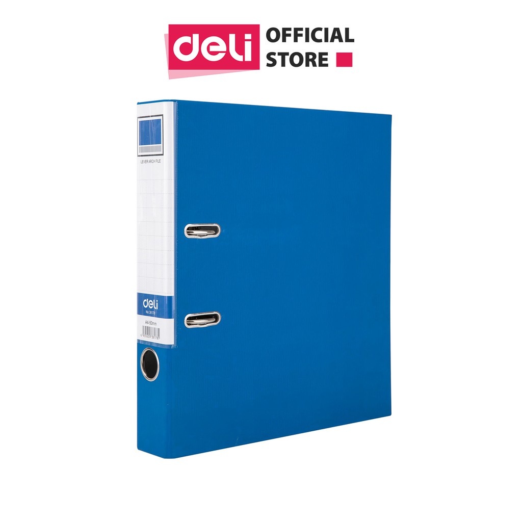 File càng cua Deli - Khổ A4 / FC - 5cm/7cm - Xanh dương - 1 chiếc