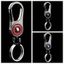 FUHUIOT Titan Carabiner Chìa Khóa, Hợp Kim Kẽm Phong Cách Kinh Doanh Xe Ô Tô Titan Móc Khóa, Sáng Tạo Mạ Điện Chống Rỉ Sét Chống Vân Tay Titan Móc Khóa Mặt Dây Chuyền Chìa Khóa