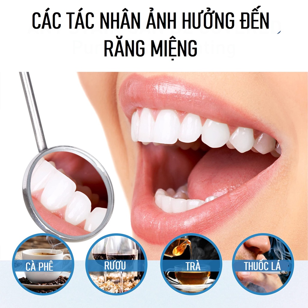 Sơn Làm Trắng Sáng Răng Tức Thì TOOTH PAINT Loại Bỏ Vi Khuẩn Mảng Bám Tích Tụ Lâu Ngày Do Khói Thuốc Cà Phê Giúp Hơi Thở