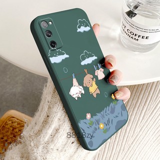 ốp lưng Samsung S20 FE S20 ultra S20 plus S20 Ốp Điện Thoại tpu silicone Mềm Chống Rơi Vỡ In Hình Dễ Thương Kèm Dây Đeo Cho Samsung S20 FE S20 ultra S20 plus S20