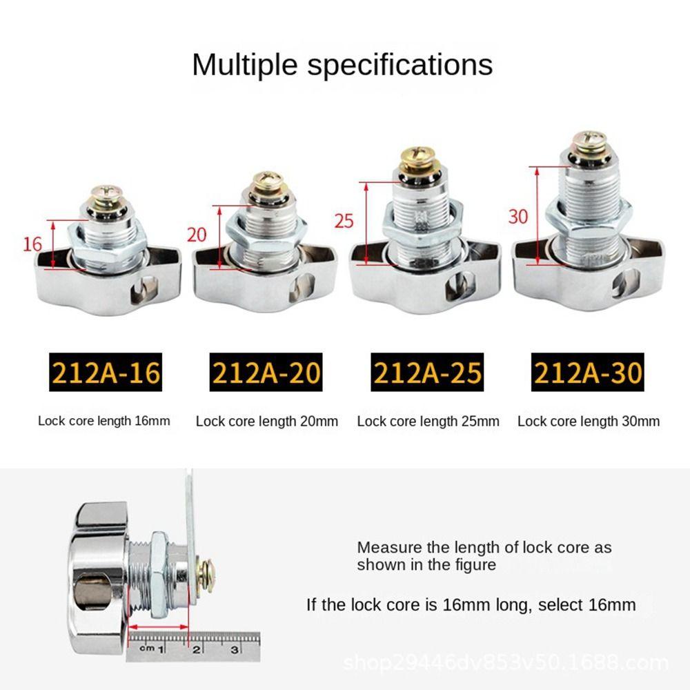 Ổ khóa cửa tủ YMIFI, Khóa Cam phần cứng cơ khí, Hợp kim kẽm DIY Hộp đựng đồ nội thất không cần chìa khóa Hộp thư