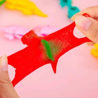 Risedot 5 Đồ chơi khủng long phóng ra, Động vật hoạt hình không biến dạng Đồ chơi ngón tay khủng long, Máy xúc tác ngón tay khủng long