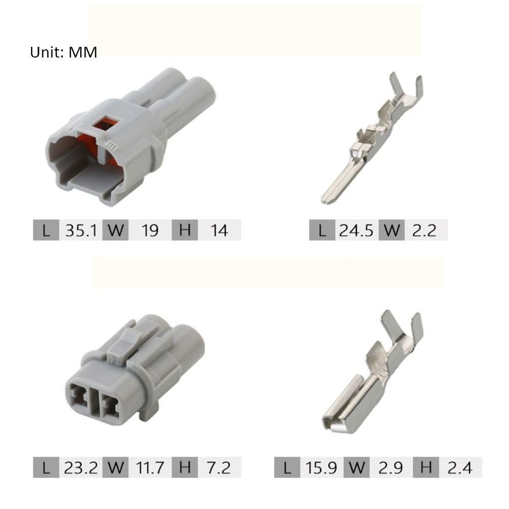 DAYONE 2 Pin Sumitomo Auto Wire Connector, Kit Nam Nữ Đầu Nối Chống Thấm Nước, Đầu Nối Điện Màu Xám Cắm Dây Chống Thấm Nước Tự Động Cho 6180-2321 6187-2311