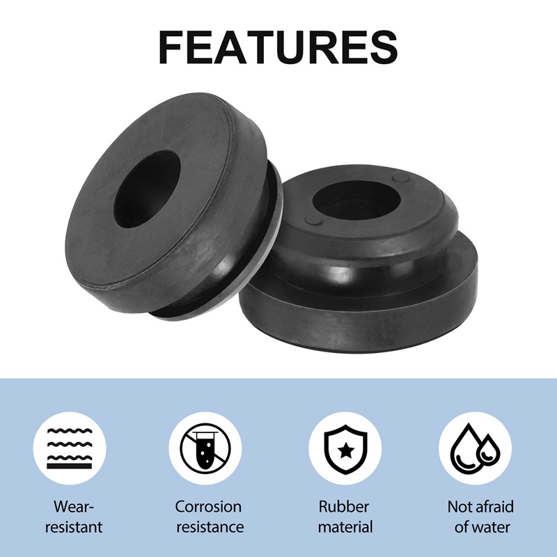 2 Bộ Tản Nhiệt Lắp Ráp Trên Cách Nhiệt Gắn Cao Su Bushing Đen Phù Hợp Cho Accord 74173-SJ4-000