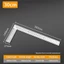 YYlingx Thước vuông góc, Thép không gỉ 30 / 50CM Đồng hồ đo góc phải, Dụng cụ đo đa chức năng Cân hai mặt Tam giác Thước chế biến gỗ