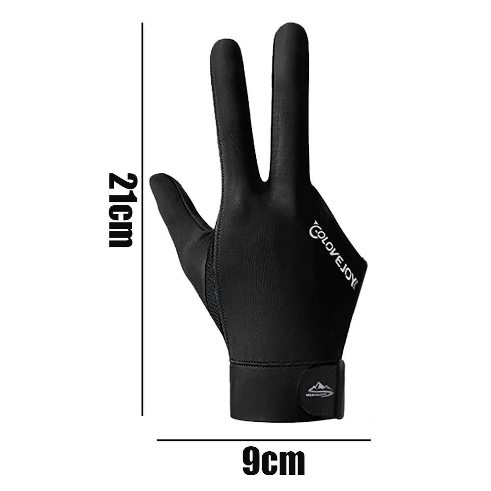 Găng tay bi-a HOBBYIN, Spandex co giãn, ba ngón, thoáng khí, dùng cho tay trái hoặc phải