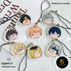 Mặt Dây Treo Điện Thoại HAIKYUU Hyuga Hinata Kageyama Toru Kawaji Takayumi Sugawara Taka mica móc khóa anime
