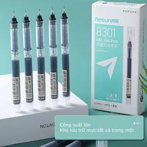 Bút Bi Mực Gel 3 Màu Đỏ/Đen/Xanh Dương/Xanh Dương 0.5mm Dùng Trong Văn Phòng