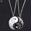 Vòng Tay Vòng cổ Mặt Hình Rồng yin yang Âm Dương Có Thể Điều Chỉnh Cho Cặp Đôi Bạn Trai Bạn Gái Mới