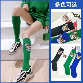 [oklife] Tất bắp chân đầu mèo hoạt hình dễ thương Phong cách mùa xuân mùa hè mát mẻ Thu đông Ống cao ống dài jk Tất ba chiều Mắt to Niche Thiết kế jk Tất ống giữa ống cao Tất bắp chân ngộ nghĩnh