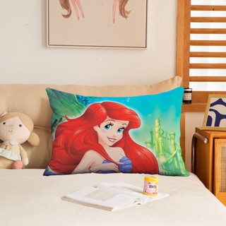 Vỏ Gối Hình Chữ Nhật Nàng Tiên Cá Một Mặt In Hình Đệm Polyester Trang Trí Sofa Nhà (Không Có Lõi)