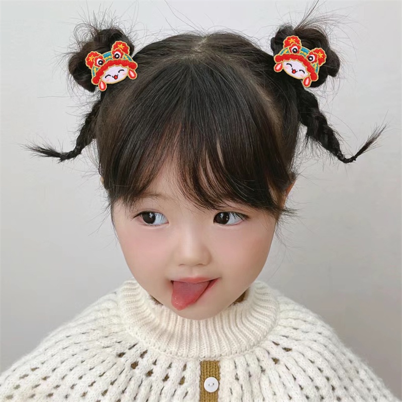 Kẹp Tóc Hình Sư Tử Phong Cách Trung Hoa Dễ Thương Cho Bé Gái