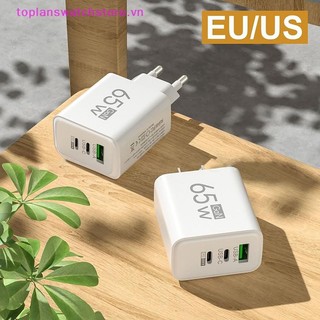 Toplanswatchstore 65W USB Type-C PD Sạc Điện Thoại Cho Huawei Universal Tablet Pad Du Lịch Power Adapter VN