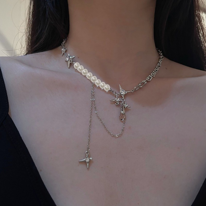 Coo Tua Rua Mặt Dây Chuyền Vòng Cổ Ngôi Sao Trang Sức Không Đều Ngôi Sao Chokers Chất Liệu Kim Loại Trang Sức Dự Tiệc Cho Nữ Cô Gái G