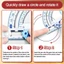 ITRUMPET Bevel Protractor, Dụng cụ vẽ vòng tròn bằng nhựa Thước đo góc hoạt động, Trình diễn góc hoạt động đa chức năng thời trang Sinh viên