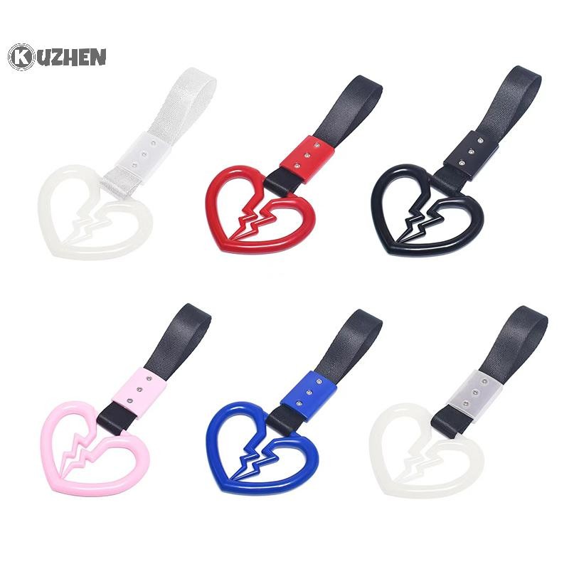 Kuzhen Hình Trái Tim Dễ Thương Vỡ Xe Chống Tĩnh Điện Dây Đeo Cảnh Báo Vòng Trang Trí Tàu Ngầm Xe Buýt Tay Cầm Xe Phía Sau Cản Cảnh Báo Vòng HOT