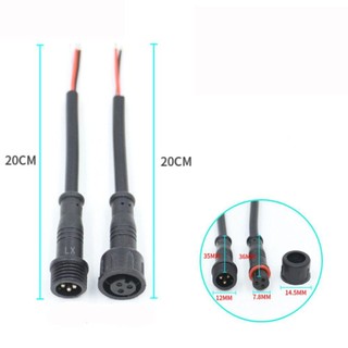 Đầu nối Led ITRUMPET Nam sang Nữ, Cáp 2Pin 3Pin 4Pin Đen 2Pin 3Pin 4Pin Jack, Giao tiếp IP67 Dải đèn LED 20CM