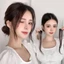 JUNYUE88US Nổ Giả, Kẹp Trong Phần Mở Rộng Tóc Tổng Hợp Nổ Tóc, Dài Vô Hình Xoăn Mặt Trước Dài Nổ