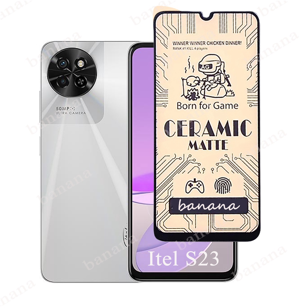 Itel S23 Phim mềm mờ bằng gốm cho ITEL S23 Kính cường lực bảo mật chống gián điệp S 23 Tấm bảo vệ màn hình