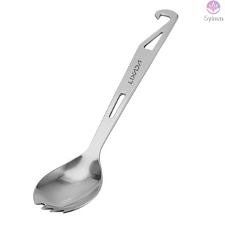 Lixada Stainless Steel Spork with Bottle Opener - Convenient and Versatile Utensil for Outdoor Adventures
