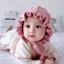 Mũ trẻ sơ sinh CATIYAHA, Mũ len bảo vệ tai mùa thu đông, Mũ trùm đầu cho bé Mũ dệt kim ấm áp 0-2 tuổi