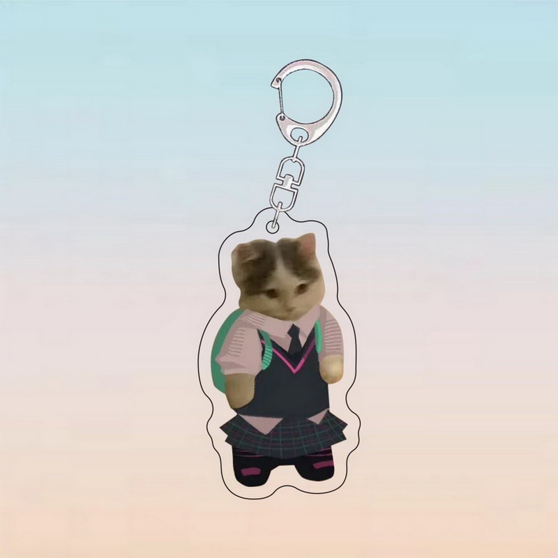 Móc Khóa Hình Mèo Đeo Túi Xách - mang ba lô TRÍ DECOR SHOP