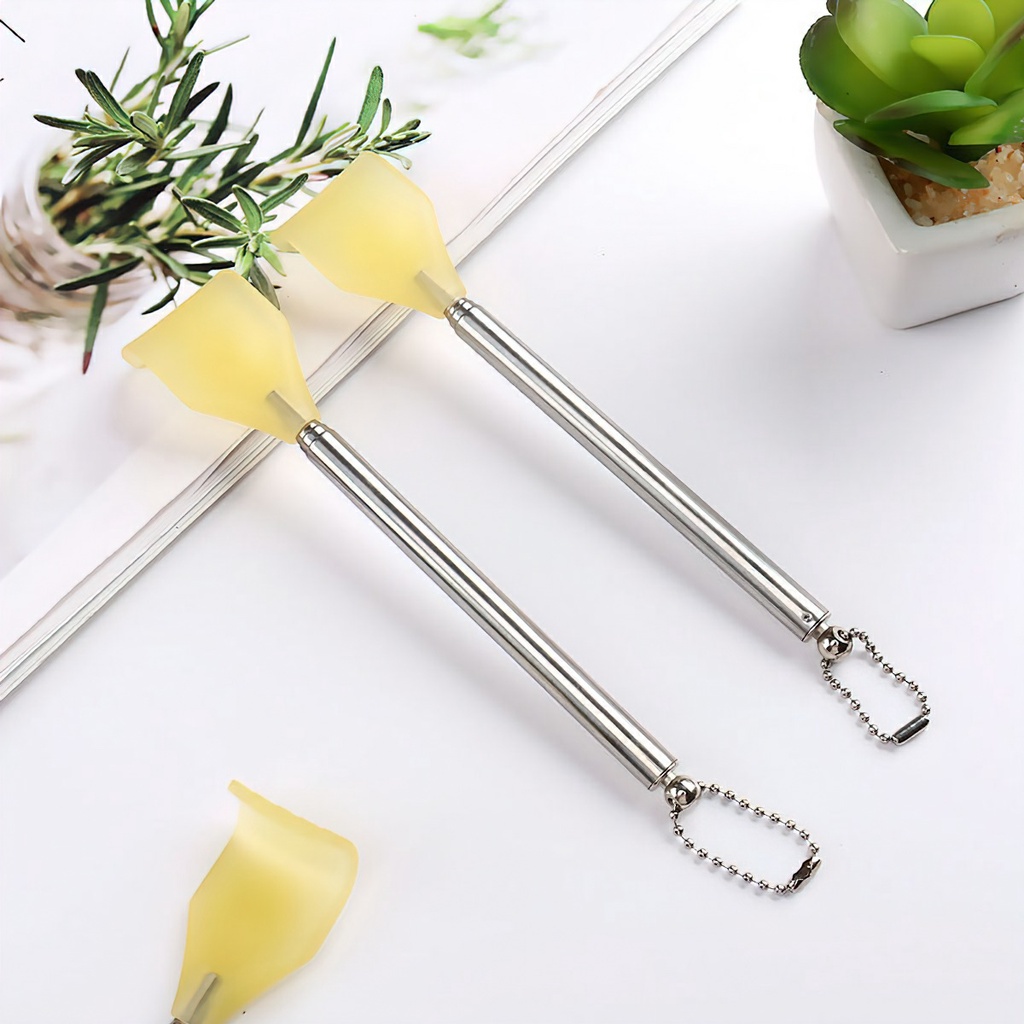 Gãy Lưng Inox Rút Gọn,Kéo Dài hình cây bút xinh xắn nhỏ gọn