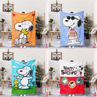 Snoopy Flannel Chăn Chăn Dễ Thương Quà Tặng Thiết Thực Cho Gia Đình Và Bạn Bè In Một Mặt Flannel Chăn Điều Hòa Không Khí Chăn Ngủ Văn Phòng Chăn