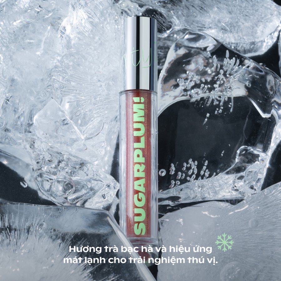Ảnh Son Nhũ Bóng OFÉLIA SUGARPLUM MintyIce Sparkling Gloss Căng Mọng, Lấp Lánh Daily Beauty 2