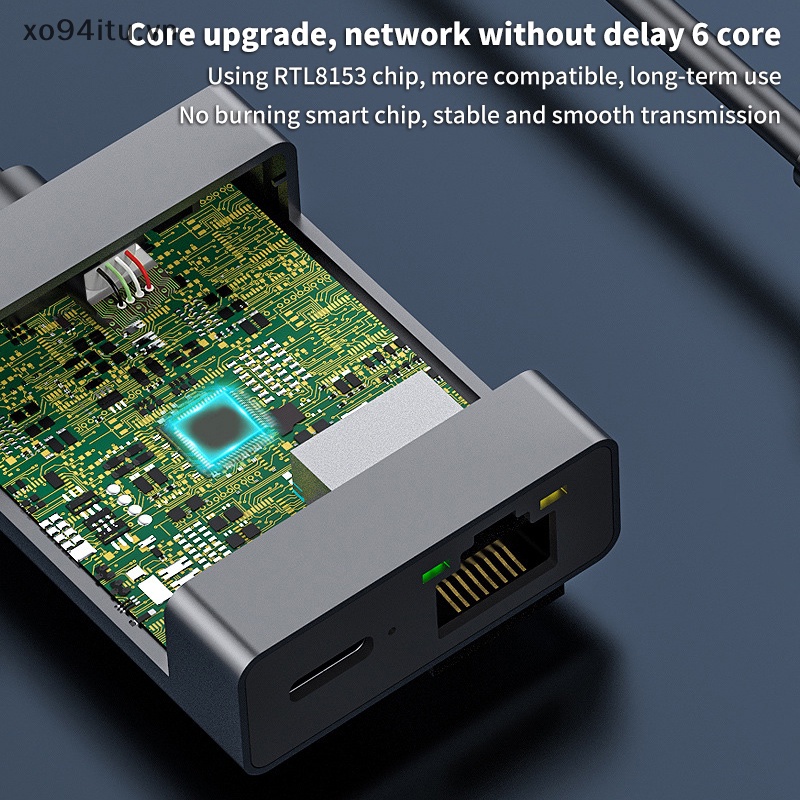 Xoitu Dây Cáp Kết Nối Mạng ethernet 1000mbps type-c Sang rj45 Cho Điện Thoại / Máy Tính Bảng vn