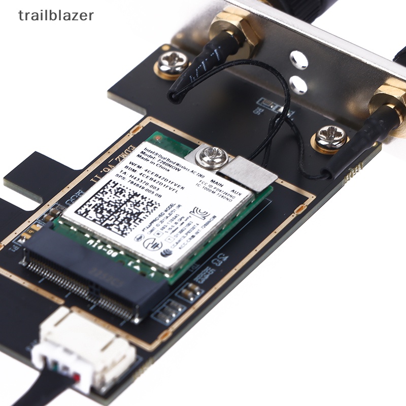 Thẻ wifi không dây băng tần kép 2.4g / 5g 7260ac Dành cho máy tính / máy tính để bàn 1200mbps 4.0 Mới