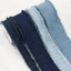 Ruy băng Denim SMILE, Kẹp tóc cao bồi màu xanh Nơ vải Jeans, Màu trơn 1,5 hạt DIY May thủ công Bó hoa cô dâu