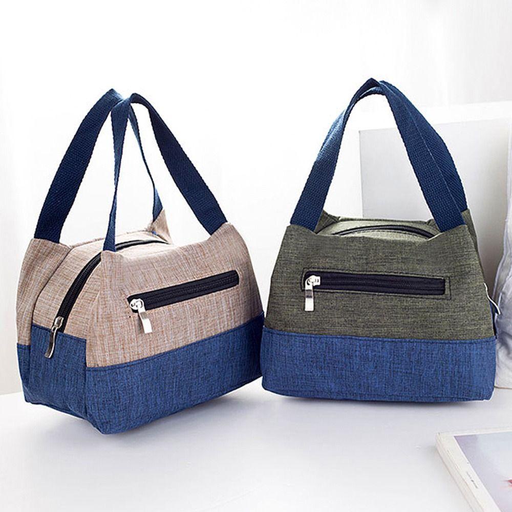 Hộp đựng Bento HOBBYIN, Túi đựng đồ ăn trưa dung tích lớn, Bảo quản đồ uống thực phẩm Túi dã ngoại cắm trại Túi xách nữ thông thường