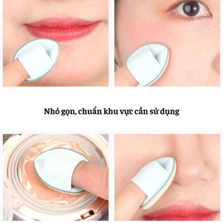 Set 5 Miếng Bông Mút Trang Điểm Đeo Ngón Tay, Mút Tán Kem Nền Mini Che Khuyết Điểm Tiện Lợi HaminStore