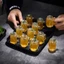 NORDICLIFE 1 Cái Mini Mason Jar, Vodka Spirits Storage Chai Thủy Tinh Kín Chống Rò Rỉ, Thanh Tiệc Tại Nhà 35ml Bền Đẹp Có Nắp Chai Nước ép Sữa Cà Phê Cho Mật Ong Mứt