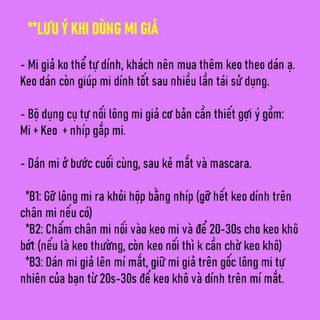 Lông mi giả hộp hồng 5 cặp Dingsen trang điểm tự nhiên hàng ngày HaminStore
