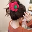 Vuốt Tóc Hoa BORAGETE, Kẹp Tóc Sang Trọng Kẹp Cá Mập, Kẹp Tóc Phụ Kiện Tóc Thanh Lịch Mũ Hairgrips Cô Gái Nữ
