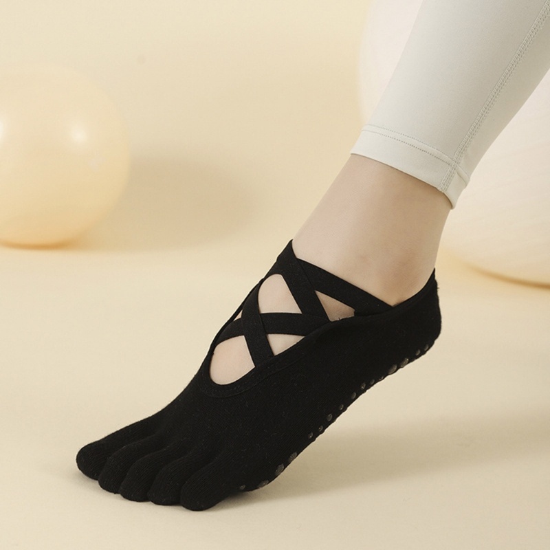 PPY Tất thể thao nữ năm ngón yoga, thiết kế chống trượt, phù hợp mùa hè