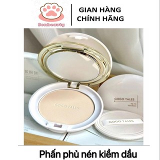 [MỚI VỀ] Phấn phủ nén GOGO TALES kiềm dầu Kèm Túi Đựng