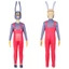 2 Cái / bộ The Amazing Digital Circus cosplay Vải Dangle Jax Kinger Pomni Mặt nạ jumpsuits Trang phục dự tiệc Halloween