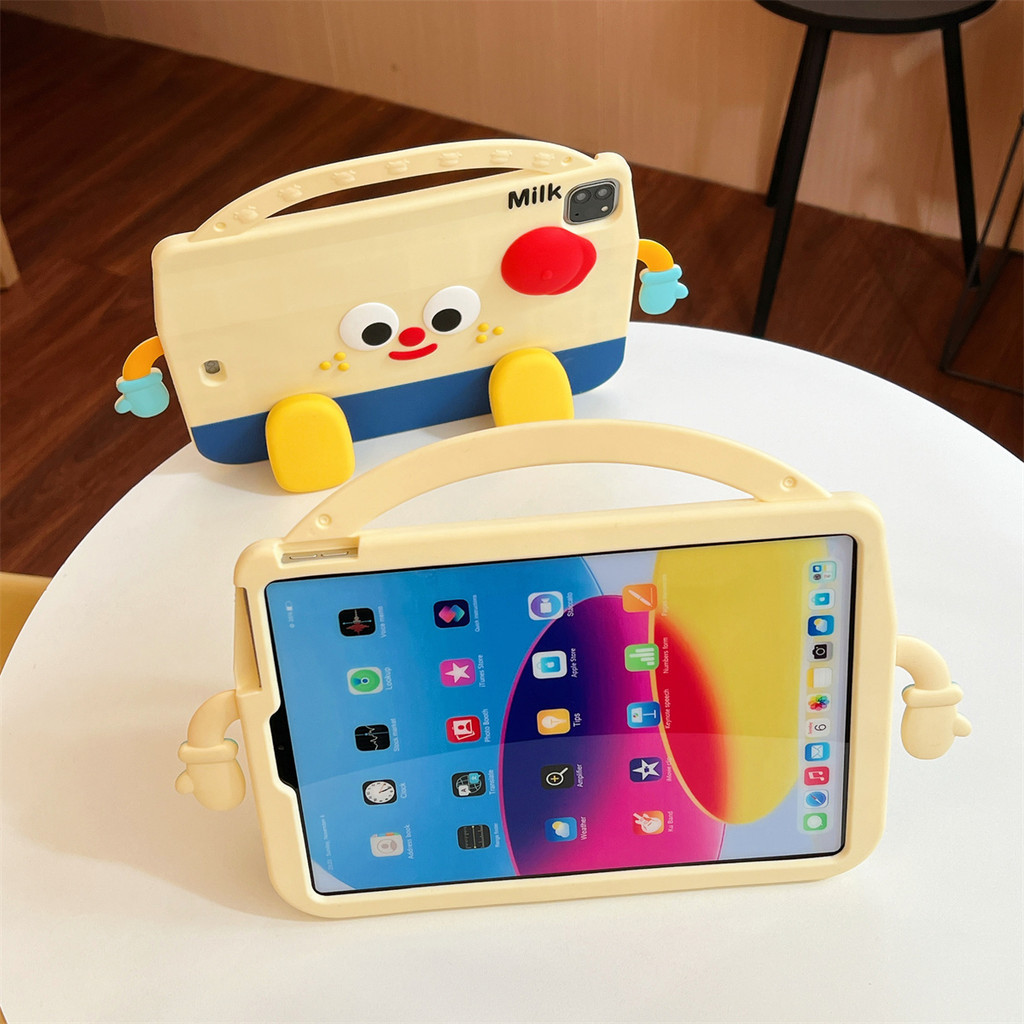 Ốp Lưng Cho iPad 11th (A16) 2025 iPad Air 11 "2025 M3 / 2024 M2 Đứng Khay Bút Dây Đeo Bút Keo Mềm Vỏ An Toàn