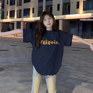 HIIXIIVI Áo Thun 100% cotton Tay Ngắn Cổ Tròn Thời Trang Mùa Hè Phong Cách Hàn Quốc Cho Nữ