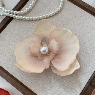 Phụ Nữ Phalaenopsis Kẹp Tóc Hoa Nhuộm Nhám Chân Tóc Nhẹ