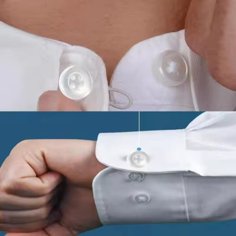 [Nổi bật] Khóa mở rộng cổ áo - Bộ mở rộng thắt lưng Unisex - Nút thắt liền mạch - Áo sơ mi linh hoạt Dây buộc dài - Phụ kiện quần áo - Đồ may DIY