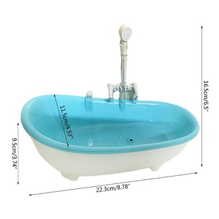 Bồn Tắm Tự Động Bằng Nhựa Có Lỗ Bơm Nước Cho Chim Vẹt