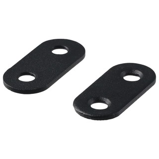 MODOMINO 12 CÁI Nẹp phẳng bằng thép không gỉ, Nẹp thẳng màu đen 40x16mm / 1.6 ” X 0.6 ”, Tấm sửa chữa sửa chữa bằng thép không gỉ chắc chắn có vít Ứng dụng gia đình và công nghiệp