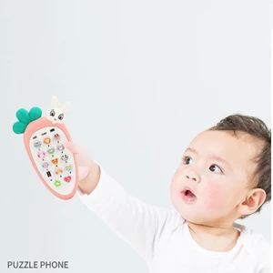 Điện thoại thỏ cà rốt cho bé, có nhạc và đèn ( kèm dây đeo + 3 pin AAA) ĐỒ CHƠI CHO BÉ