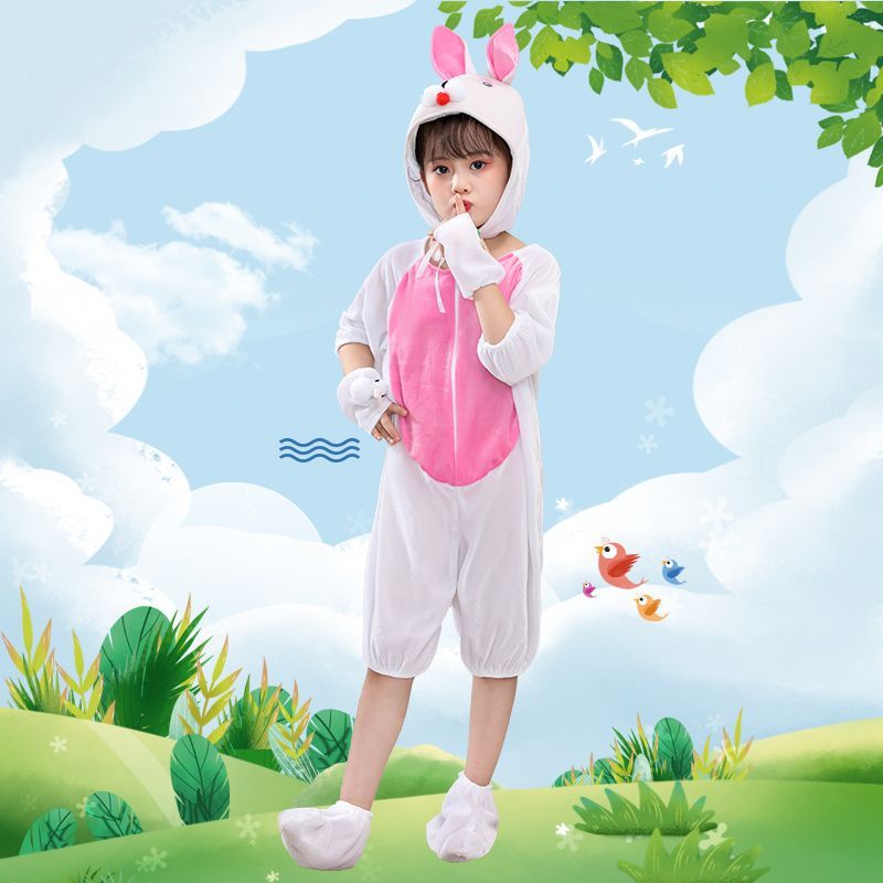 💕Chỗ💕 Quần Áo Trẻ Em Động Vật Múa 3 Đến 14 Tuổi Thỏ Trang Phục Quần Áo Cho Bé Gái Trới Lạ Halloween Giáng Sinh